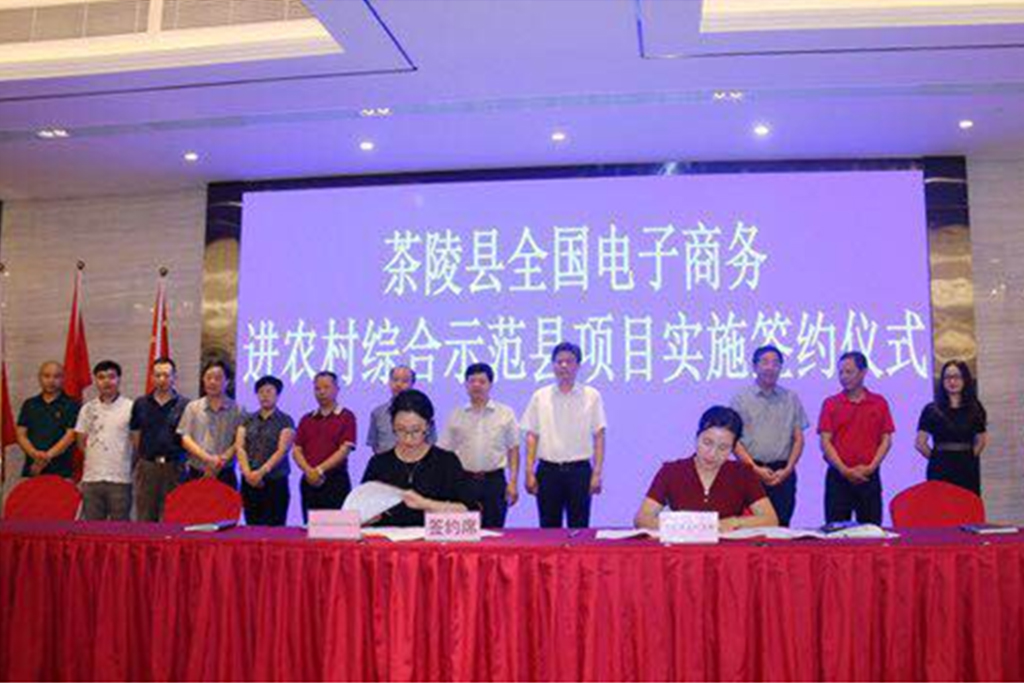 湖南茶陵县县长江小忠华体会官方网站进行签约